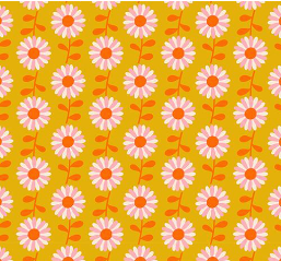 Flowerland Goldenrod Vintage Daisy Yardage