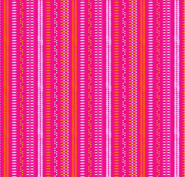 Splendid Stripe Hot Pink Yardage