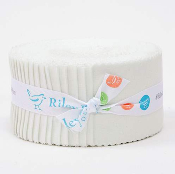 Confetti Cottons Off White40 piece  2 1/2" Rolie Polie