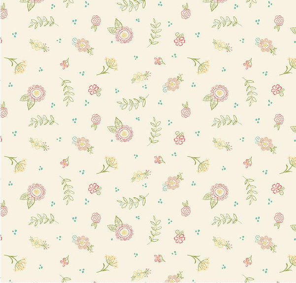 Market Street Embroidery Cream Yardage