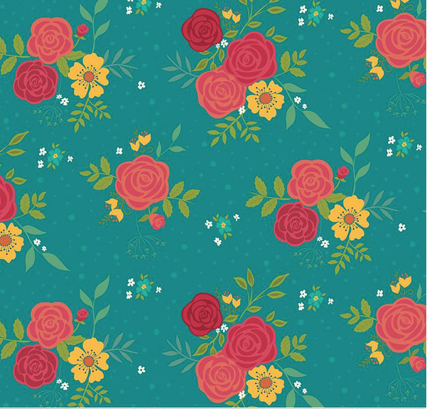 Market Street Main Teal Yardage