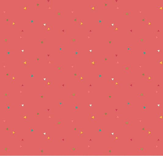 Market Street Triangles Tea Rose Yardage