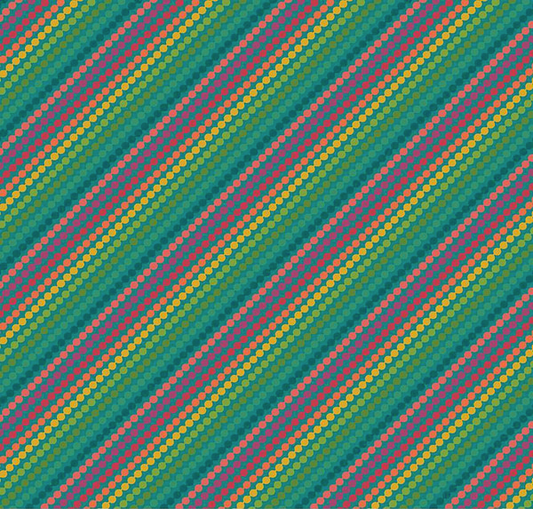 Market Street Rainbow Stripes Teal Yardage