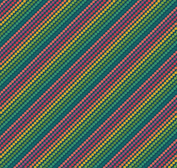 Market Street Rainbow Stripes Navy Yardage
