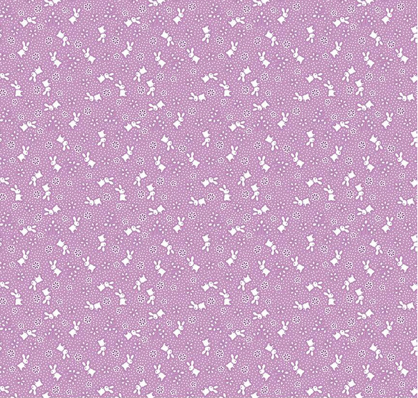 Storytime 30s Bunnies Violet Yardage