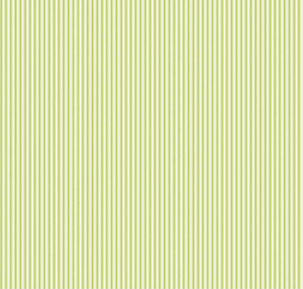 Picnic Florals Stripes Green Yardage