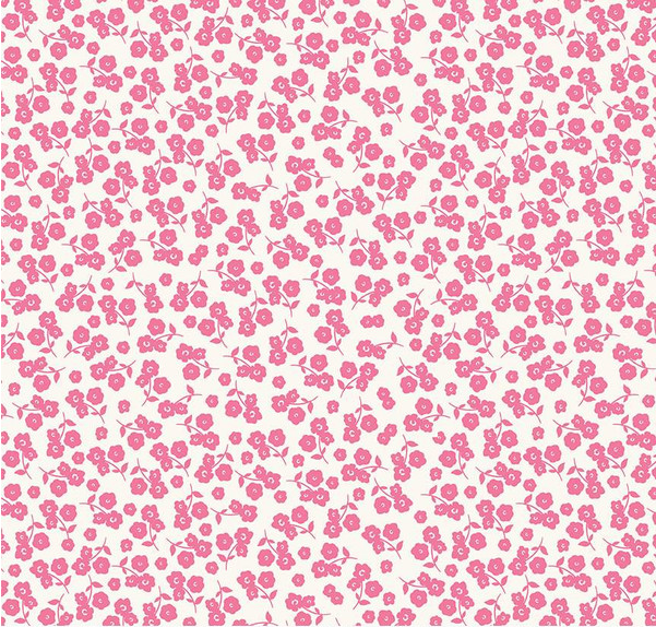 Picnic Florals Ditsy Pink Yardage