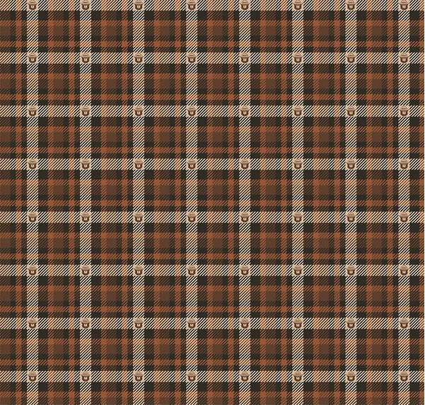 Only You Plaid Brown Yardage