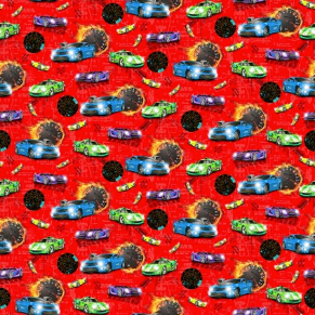 Fast and Wild Small Cars Red Yardage