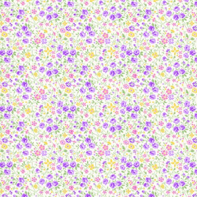 Nana Mae 7 Wild Flower Lilac Yardage