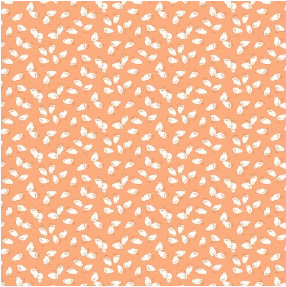 Nana Mae 7 Baby Chicks Orange Yardage