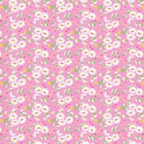 Nana Mae 7 Flower Cluster Pink Yardage