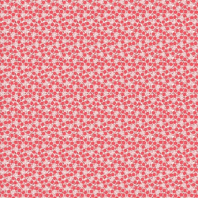 Nana Mae 7 Small Flowers Red Yardage