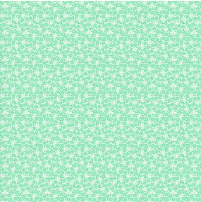 Nana Mae 7 Small Flowers Green Yardage