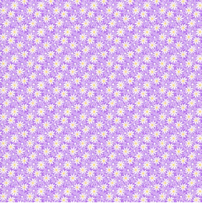 Nana Mae 7 Monotone Daisies Lilac Yardage