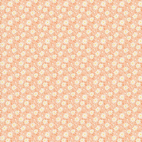 Nana Mae 7 Monotone Daisies Peach Yardage