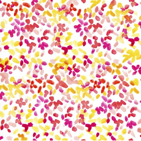 Santa Monica Confetti Fuchsia and Yellow  Yardage