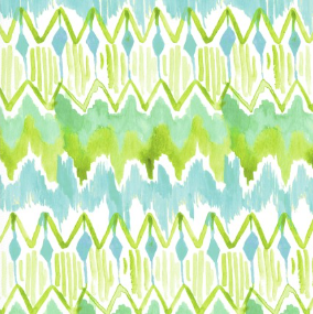 Santa Monica Ikat Turquoise/Green Yardage