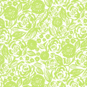 Santa Monica Graphic Floral Lime Green Yardage