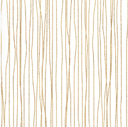 Desert Bloom Gold Stripe White Yardage