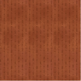 The Mountains are Calling Flannel Arrow Stripe Rust Yardage