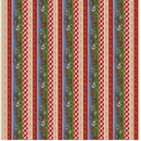 The Chicken Club Border Stripe Multi Yardage
