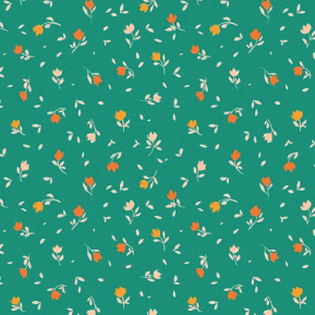 Fresh Morning Medley Petal Dance Green Fabric