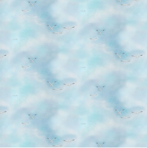 Turtle March Cloud Texture Sky Blue Fabric