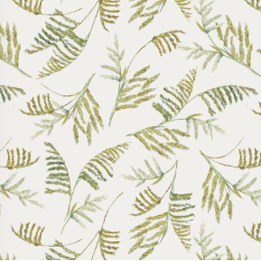 Turtle March Tossed Ferns Cream Yardage