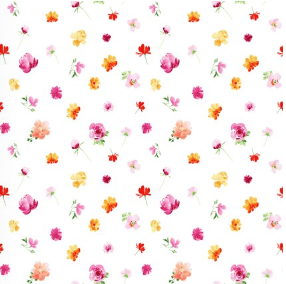 Flourish Ditsy Floral White Yardage