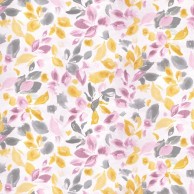 Painted Petals Tossed Petals Yellow Multi Fabric