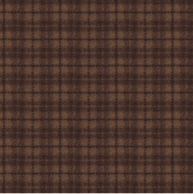 Woolies Flannel - Plaid - Brown & Tan - Yardage