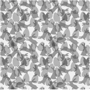 Easter Bunny Hop Grey Fabric