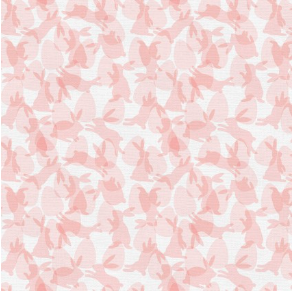 Easter Bunny Hop Pink Fabric