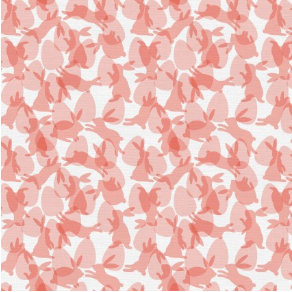 Easter Bunny Hop Red Fabric