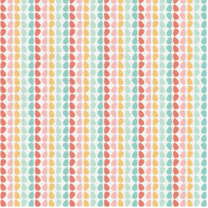 Easter Bunny Hop Egg Stripe Multi Fabric