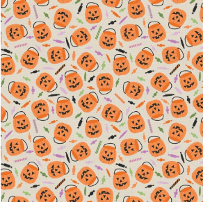 Tricks & Treats Candy Haul Orange Yardage