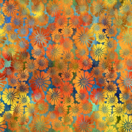 Impressions Gold Daisies Fabric