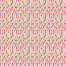 Retro Life 2 Small Semi Circles Multi Fabric