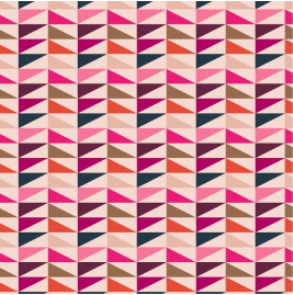 Retro Life 2 Chevrons Multi Fabric