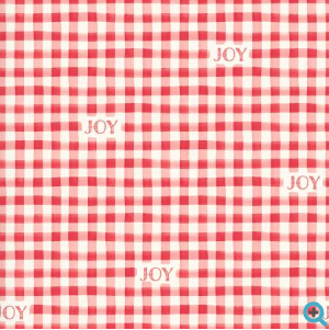 Fa La La Joy to the World Peppermint Yardage