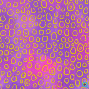 Chromaticity Circles Fuchsia w/ Metallic Fabric