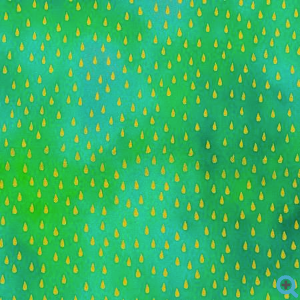 Chromaticity Raindrops Jade w/ Metallic Fabric