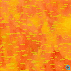 Chromaticity Ovals Papaya w/ Metallic Fabric