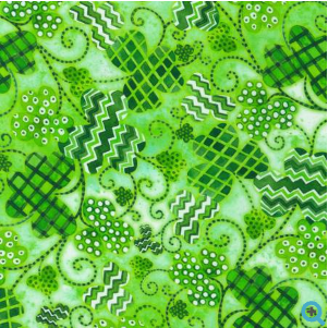 Lucky Day Shamrocks Clover Fabric