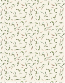 Season's Study Small Floral Cream/Multi Yardage