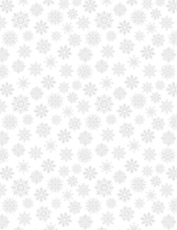 Stocking Stuffers Small Snowflakes White On White Yardage