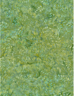 Copper Mountain Daisies Lime Green Fabric