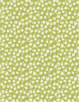 Patch of Sunshine Tiny Floral Dark Green Yardage