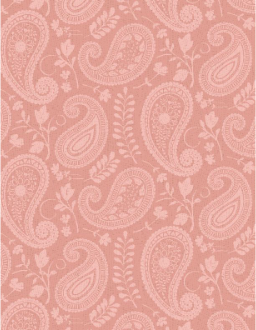 Daisy Days Paisley Pink Tonal Yardage